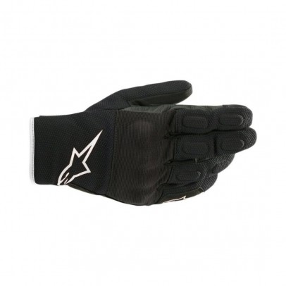 Manusi de piele impermeabile Alpinestars S-MAX Drystar - Negru/Alb