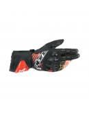 Manusi de piele race ALPINESTARS GP TECH V2 - Negru/Alb/Rosu