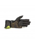 Manusi de piele race ALPINESTARS GP TECH V2 - Negru/Galben fluo/Alb/Rosu fluo