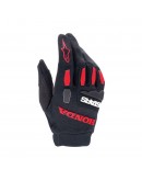 Manusi cross-enduro ALPINESTARS HONDA FULL BORE - Negru/Rosu