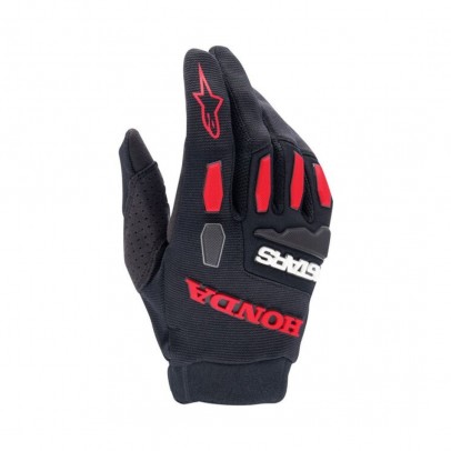 Manusi cross-enduro ALPINESTARS HONDA FULL BORE - Negru/Rosu