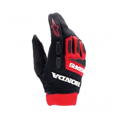 Manusi cross-enduro ALPINESTARS HONDA FULL BORE - Negru/Rosu aprins/Alb