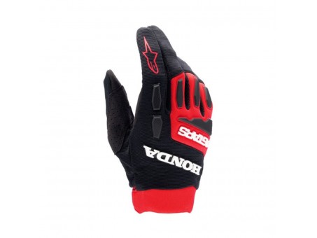 Manusi cross-enduro ALPINESTARS HONDA FULL BORE - Negru/Rosu aprins/Alb