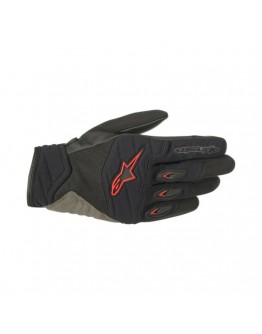 Manusi de piele vara Alpinestars SHORE -Negru/Rosu