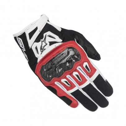 Manusi touring Alpinestars SMX-2 Air Carbon V2 Glove - Negru/Alb/Rosu