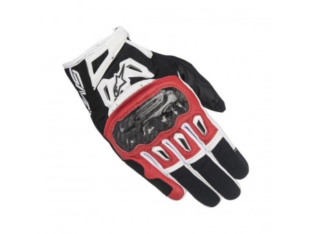 Manusi touring Alpinestars SMX-2 Air Carbon V2 Glove - Negru/Alb/Rosu