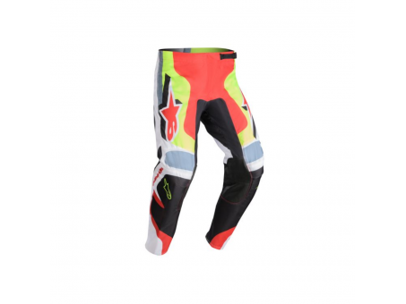 Pantaloni cross/enduro Alpinestars MX Fluid Agent - Negru/Rosu/Galben