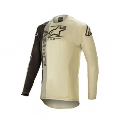 Tricou cross-enduro Alpinestars SUPERTECH FOSTER - Negru/Bej