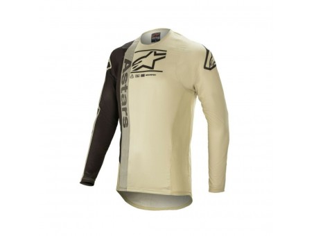 Tricou cross-enduro Alpinestars SUPERTECH FOSTER - Negru/Bej