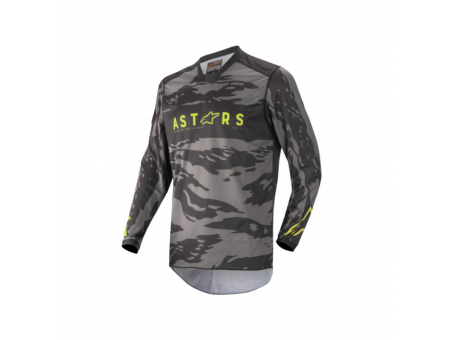 Tricou Motocross Alpinestars MX Racer Tactical - Camo/Flourescent/Galben