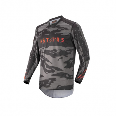 Bluza Motocross Alpinestars MX Racer Tactical-Camo/Flourescent/Rosu