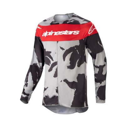 Tricou cross-enduro ALPINESTARS RACER TACTICAL 2023 - Negru/Camo/Rosu