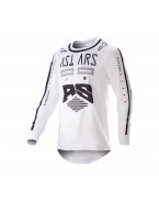 Tricou cross-enduro ALPINESTARS RACER FOUND 2023 - Alb