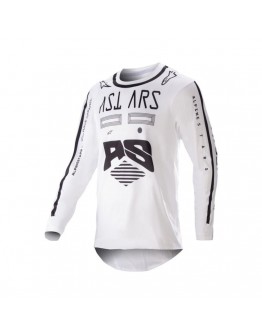 Tricou cross-enduro ALPINESTARS RACER FOUND 2023 - Alb