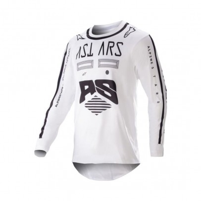 Tricou cross-enduro ALPINESTARS RACER FOUND 2023 - Alb