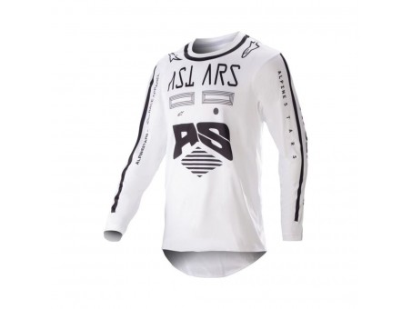 Tricou cross-enduro ALPINESTARS RACER FOUND 2023 - Alb