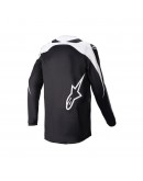 Tricou cross-enduro Alpinestars Fluid Narin 2023 - Negru/Alb