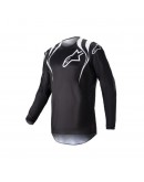 Tricou cross-enduro Alpinestars Fluid Narin 2023 - Negru/Alb