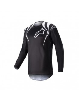 Tricou cross-enduro Alpinestars Fluid Narin 2023 - Negru/Alb