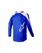 Tricou cross-enduro Alpinestars Fluid Narin 2023 - Negru/Alb/Albastru