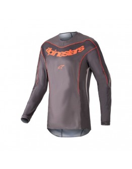 Tricou cross-enduro ALPINESTARS FLUID LURV 2023 - Gri/Portocaliu