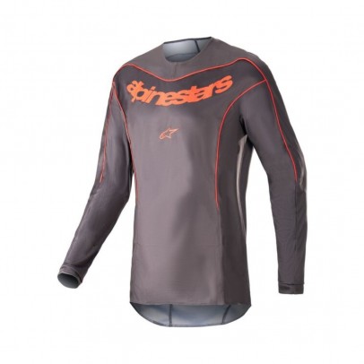 Tricou cross-enduro ALPINESTARS FLUID LURV 2023 - Gri/Portocaliu