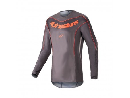 Tricou cross-enduro ALPINESTARS FLUID LURV 2023 - Gri/Portocaliu