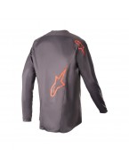 Tricou cross-enduro ALPINESTARS FLUID LURV 2023 - Gri/Portocaliu