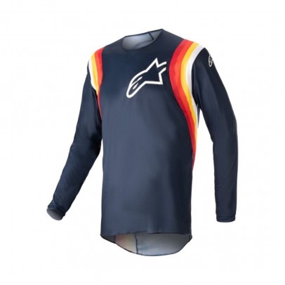 Tricou cross-enduro ALPINESTARS FLUID CORSA 2023 - Albastru/rosu