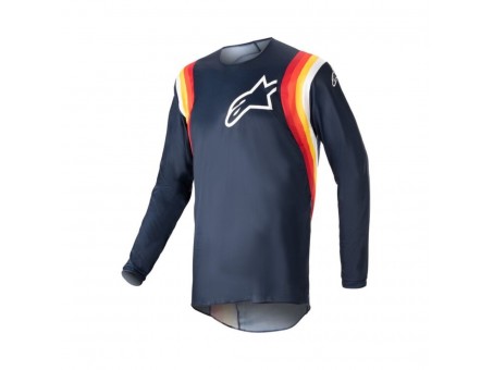 Tricou cross-enduro ALPINESTARS FLUID CORSA 2023 - Albastru/rosu