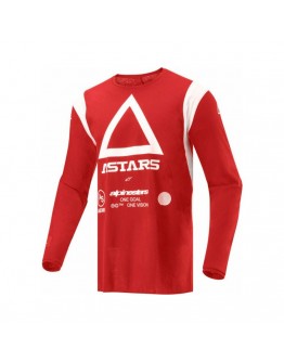 Tricou cross-enduro ALPINESTARS TECHDURA - Rosu