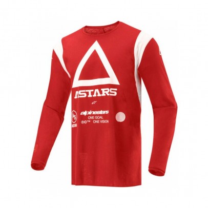 Tricou cross-enduro ALPINESTARS TECHDURA - Rosu