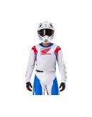 Tricou cross-enduro ALPINESTARS HONDA RACER ICONIC - Alb/Albastru/Rosu