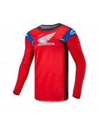 Tricou cross-enduro ALPINESTARS HONDA RACER ICONIC - Rosu