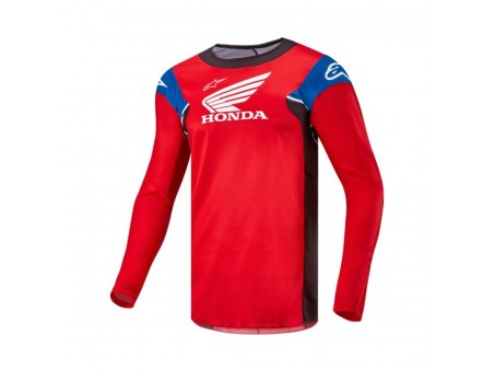 Tricou cross-enduro ALPINESTARS HONDA RACER ICONIC - Rosu