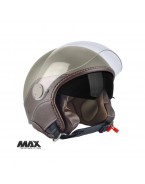 Casca open face (demi-jet) Max Helmets model DJDV06 LS Vision SV (ochelari soare integrati) - Maro Genesi mat (MGO) – 100% MADE IN ITALY