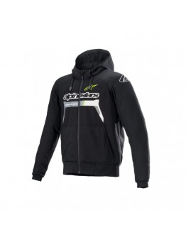 Hanorac de protectie ALPINESTARS CHROME IGNITION - Negru/Rosu fluo