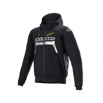 Hanorac de protectie ALPINESTARS CHROME IGNITION - Negru/Galben fluo