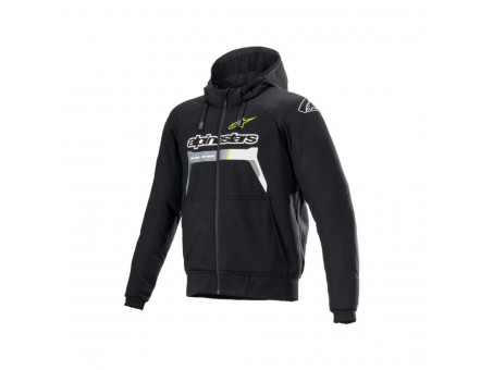 Hanorac de protectie ALPINESTARS CHROME IGNITION - Negru/Galben fluo