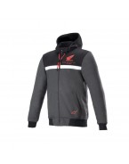 Hanorac de protectie ALPINESTARS HONDA CHROME STREET - Negru/Gri/Rosu