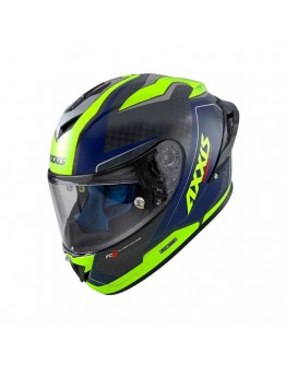 Casca integrala Axxis Cobra Rage A3 galben fluor lucios carbon - 100% carbon