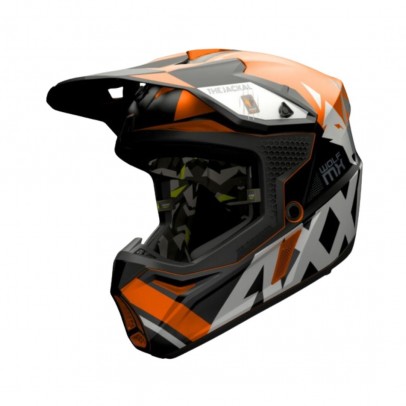 Casca off road Axxis Wolf Jackal B14 - portocaliu fluor mat