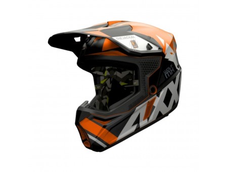 Casca off road Axxis Wolf Jackal B14 - portocaliu fluor mat