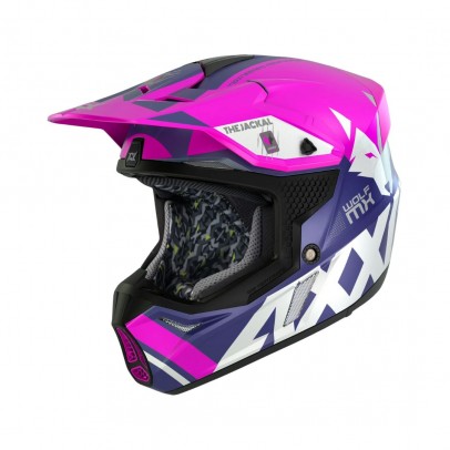 Casca off road Axxis Wolf Jackal C18 - roz mat