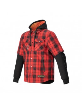 Camasa moto Alpinestars MO.ST.EQ TARTAN SHIRT - Rosu/Negru