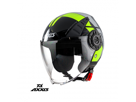 Casca Axxis model Metro Cool B3 galben fluor mat (open face)