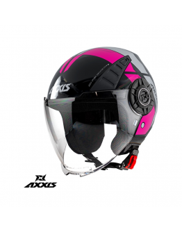 Casca Axxis model Metro Cool B8 roz fluor mat (open face)