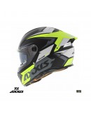 Casca integrala Axxis Hawk SV Judge B3 galben fluor mat negru mat (ochelari soare integrati)