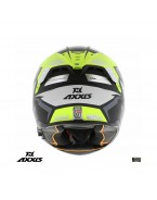 Casca integrala Axxis Hawk SV Judge B3 galben fluor mat negru mat (ochelari soare integrati)