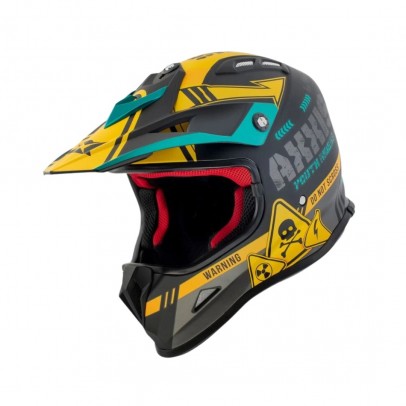 Casca off road Axxis model MX-Kids Wolverine B3 - Galben mat